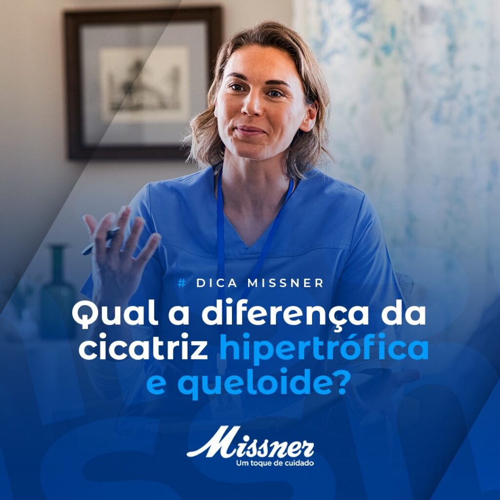 Diferença entre cicatriz Hipertrófica e Queloide.